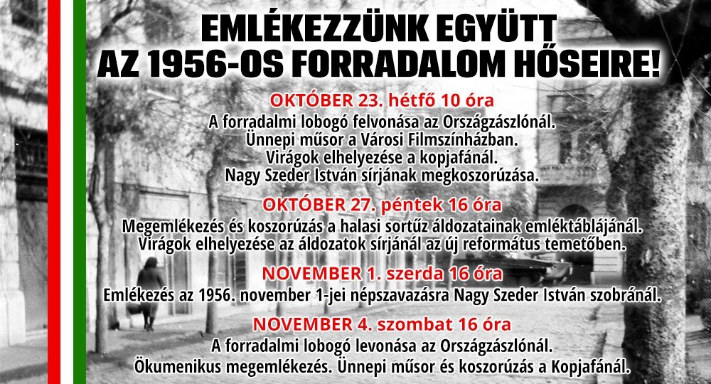 Ünnepi műsor az 1956-os Forradalom és Szabadságharc emlékére