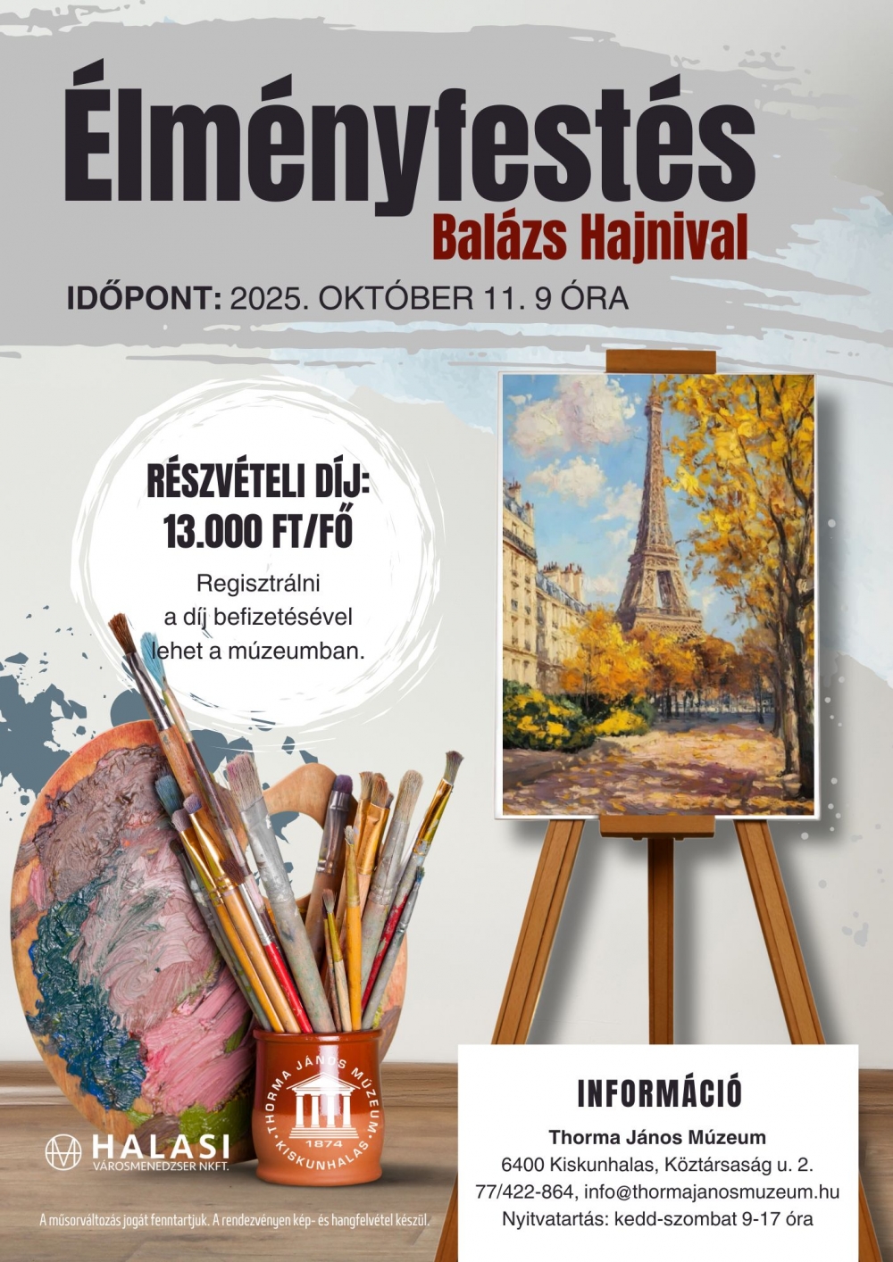 Élményfestés Balázs Hajnival - október