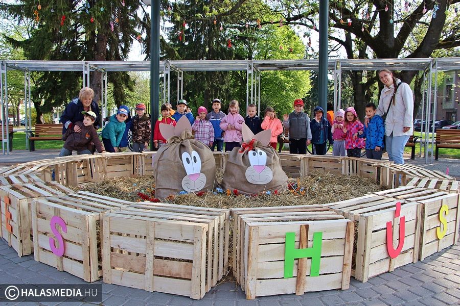 (►) Népszerű a főtéri nyuszifészek