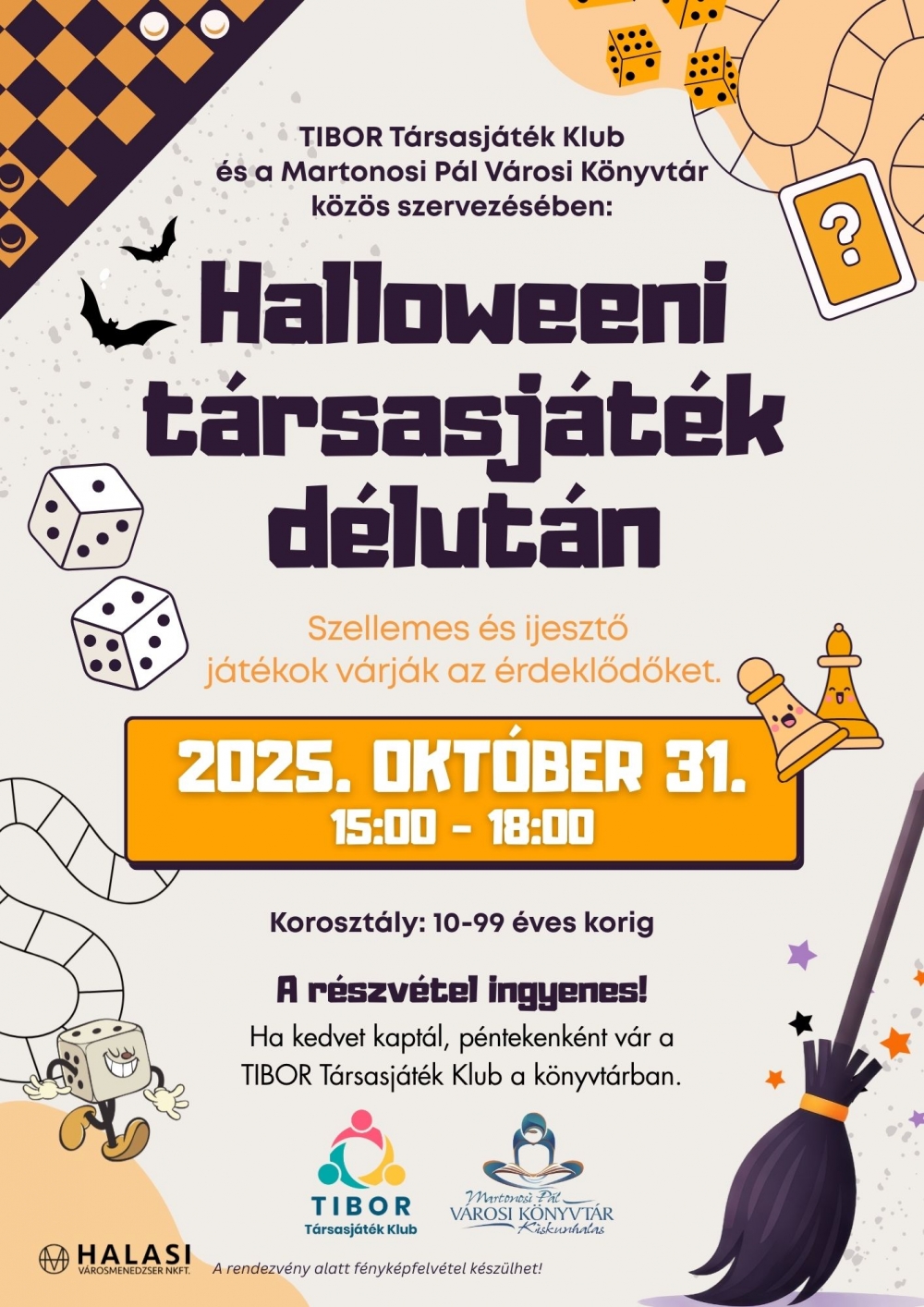 Halloweeni társasjáték délután