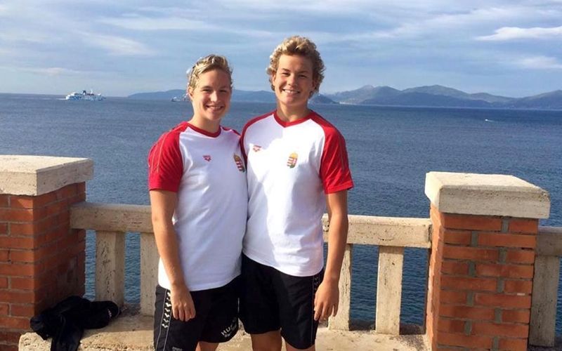 Adél és Janka a nyíltvízi EB-n