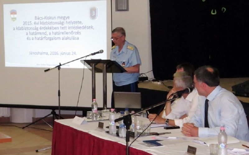 Főkapitányi beszámoló a megyei közgyűlésnek
