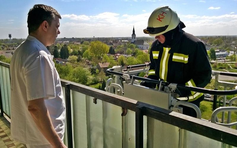 Figyelem, tűzoltógyakorlat a halasi kórházban!