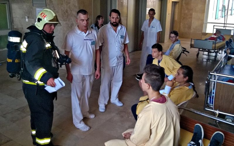 Húsz beteget mentettek a gyakorlaton