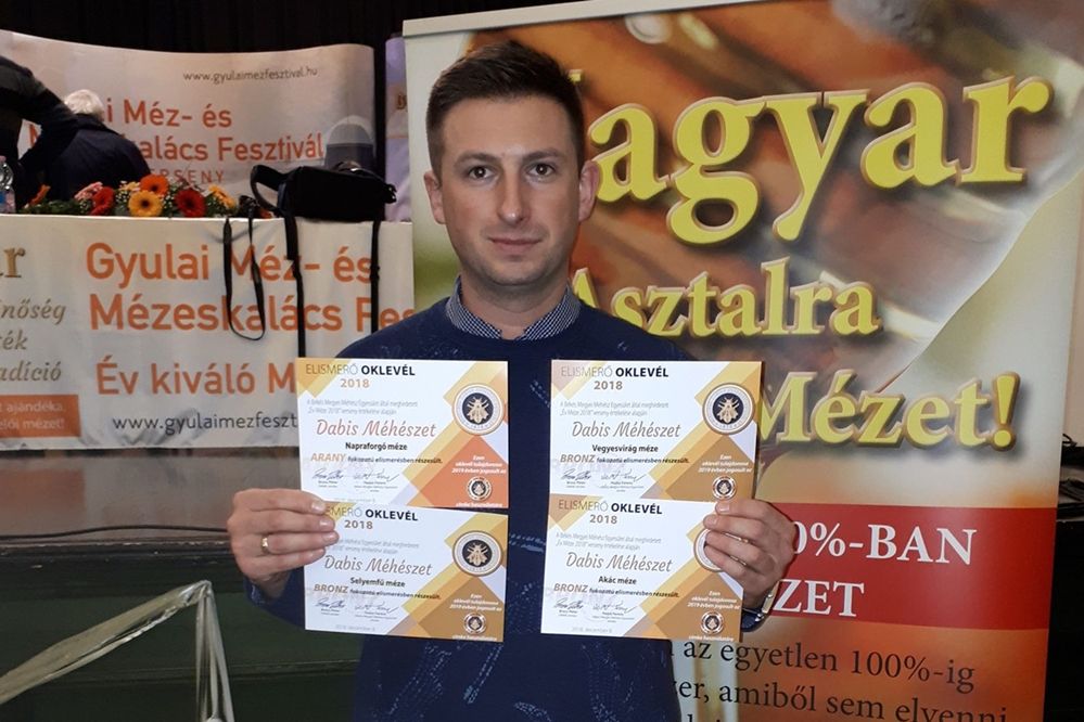 Arany- és bronzminősítésű halasi méz