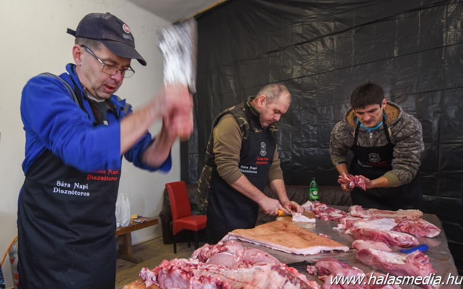 Disznóvágás a lovasparkban (galéria)