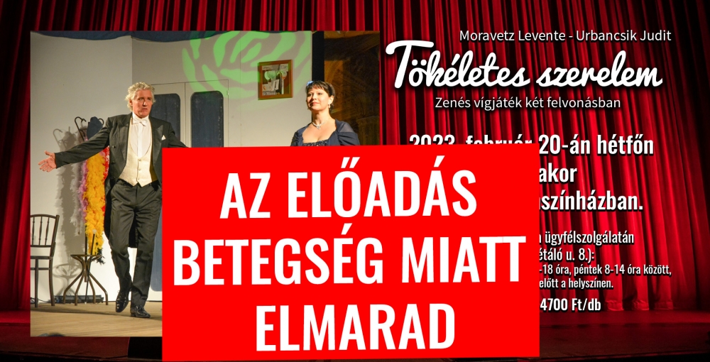 A ma esti színházi előadás elmarad