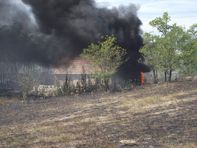 Több hektáron tombolt a tűz