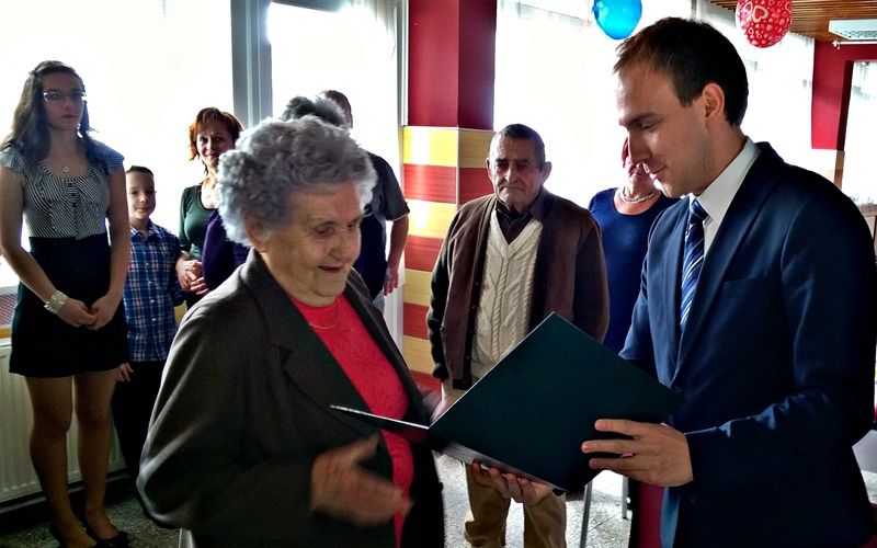 Erzsike néni születésnapja