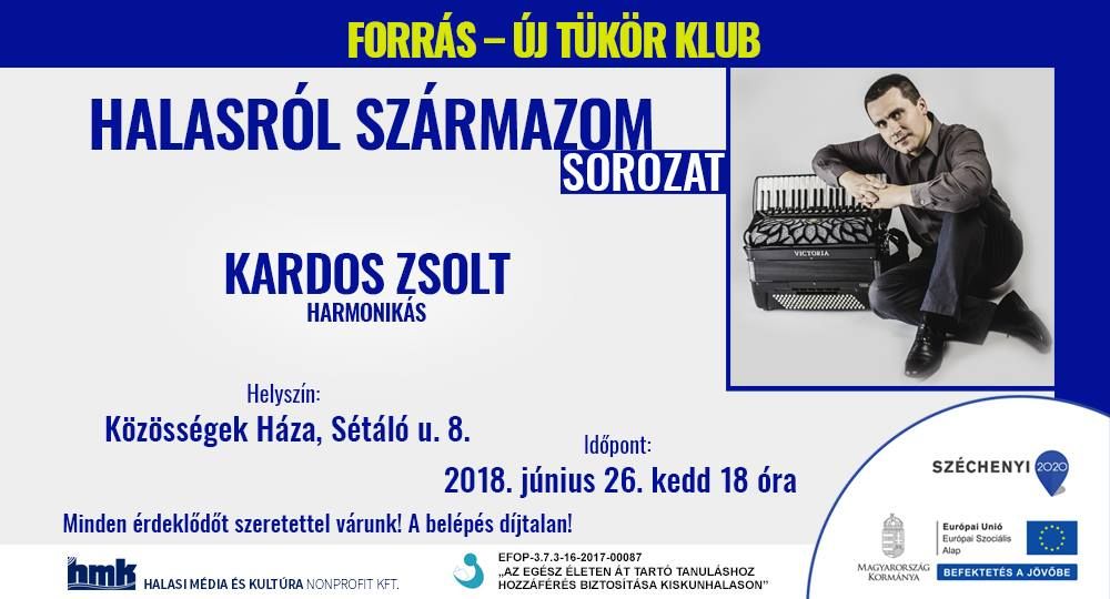 Kardos Zsolt Halason harmonikál