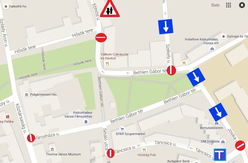 Már életbe léptek a főtéri útlezárások Halason