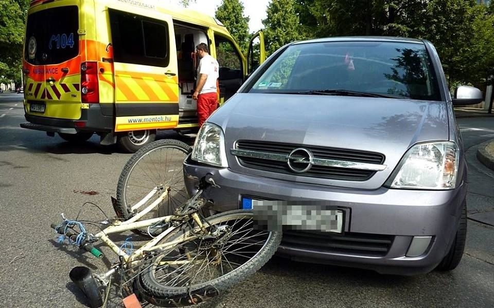 Kerékpárost gázoltak