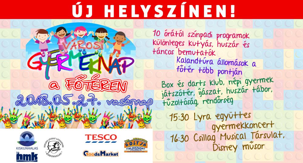 A főtéren lesz a Gyermeknap!