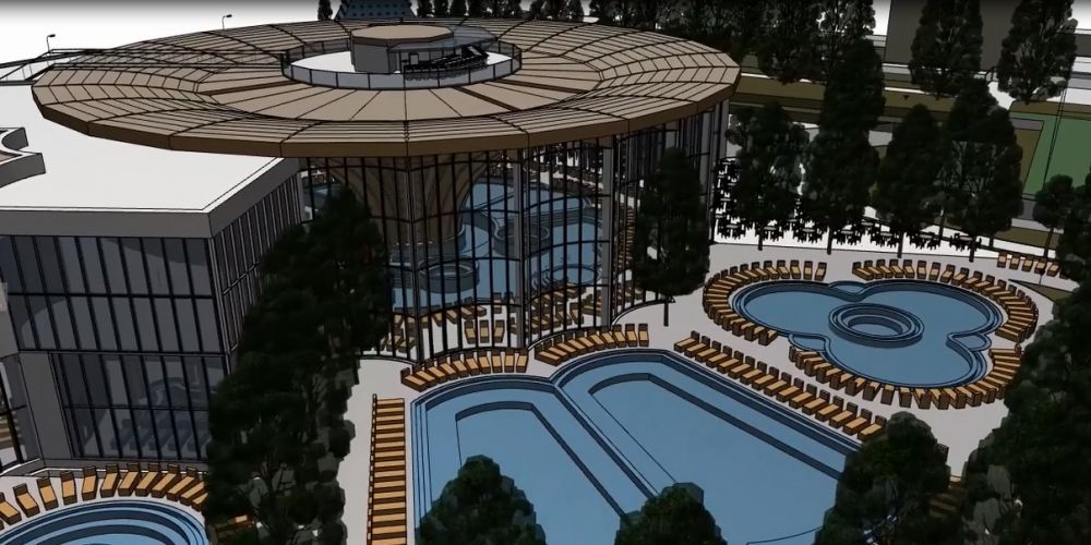 (►) Ilyen lesz az új halasi gyógyfürdő kívülről