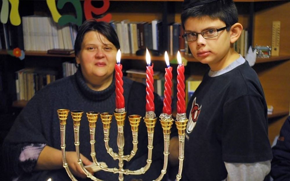 Hanuka ünnep és gyertyagyújtás a Városháza udvarán
