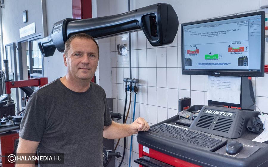 Bevált a Hunter futómű-diagnosztika a KB Autoteam-nél