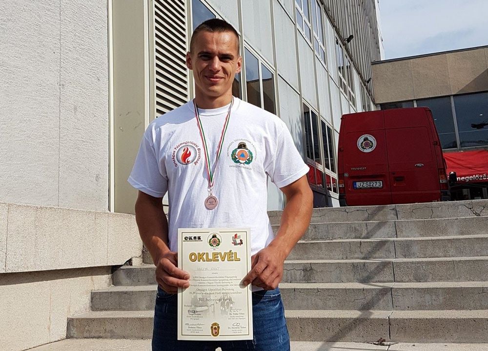 Huczek Zsolt az év tűzoltója Bács-Kiskunban
