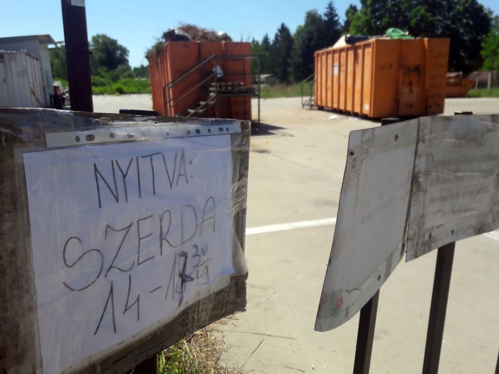 Új nyitva tartás a halasi Hulladékudvarban