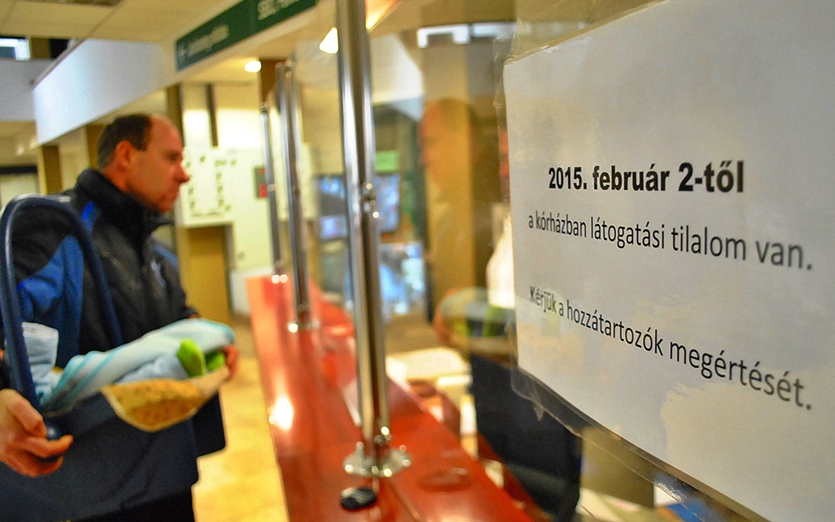 Tilos a kórházi látogatás!