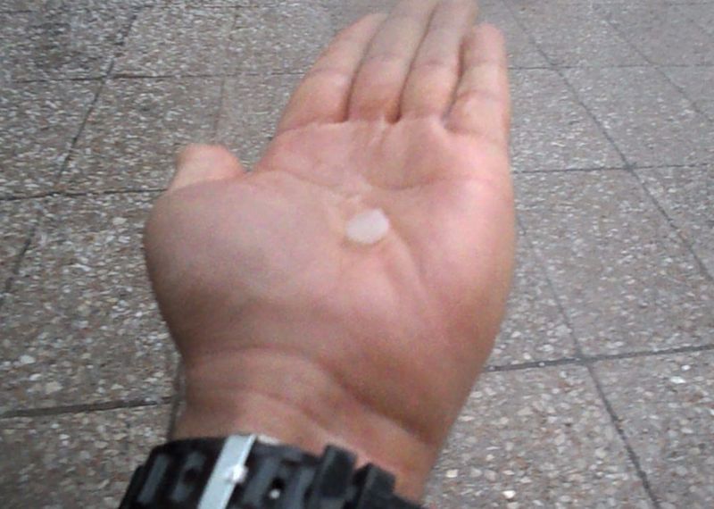 Jégesővel jött a vihar (videó)