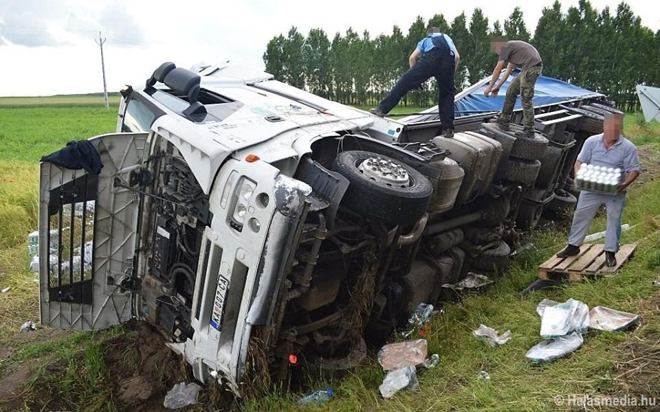 Törtek a kamionok tegnap