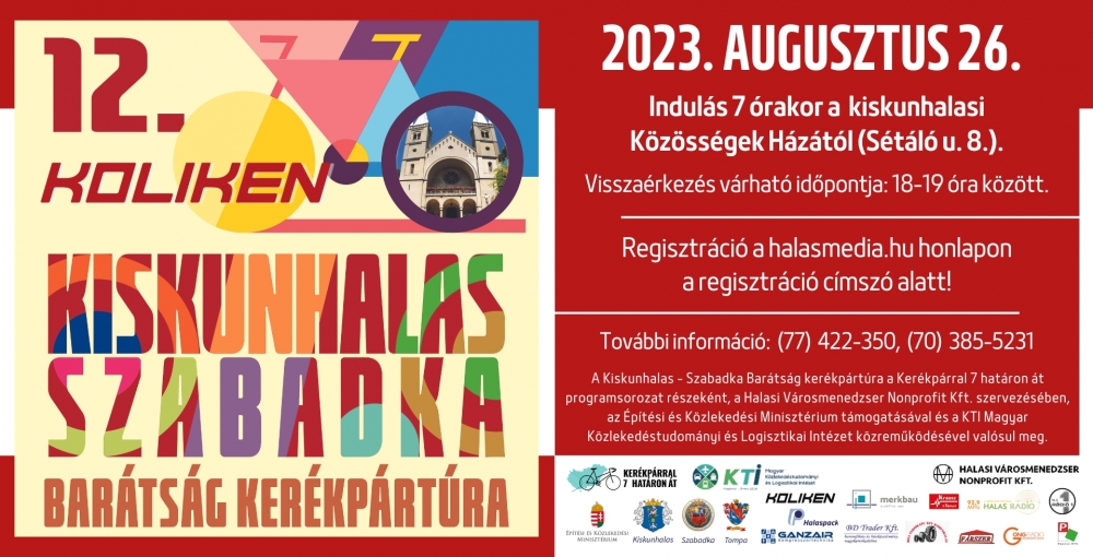12. Kiskunhalas-Szabadka kerékpártúra