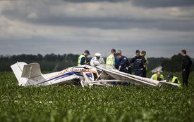 Lezuhant, két halott