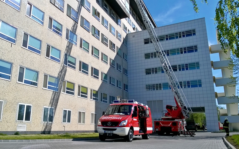 Tűzoltók a kórházunkban