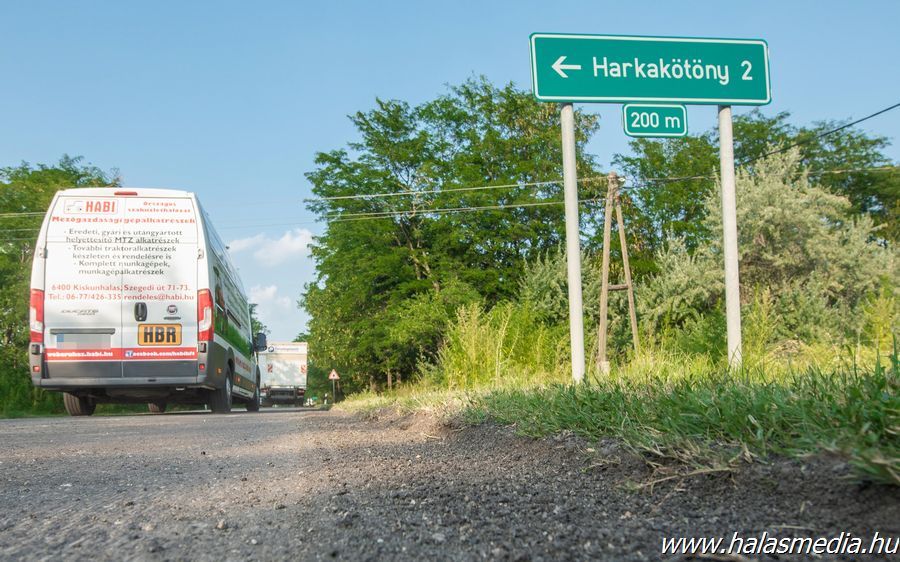 Harkakötönynél már felmarták az utat