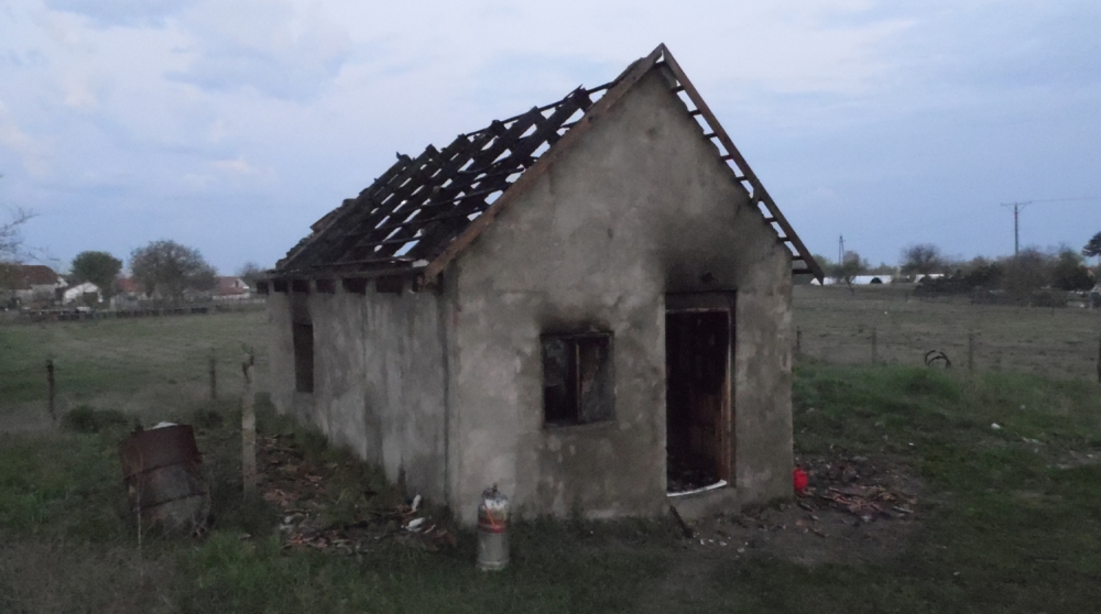 Kiégett egy lakóépület