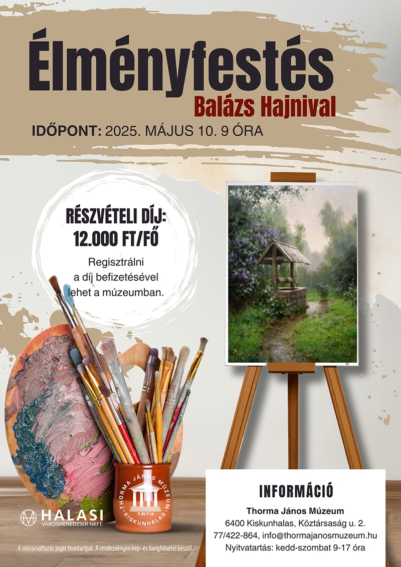 Élményfestés Balázs Hajnival - május 10.