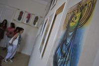 Macskássy Izolda kiállítása a halasi zsinagógában