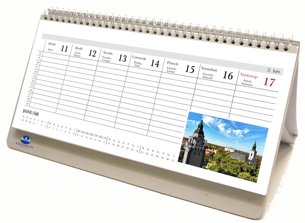 Nyerjen kiskunhalasi asztali naptárt!