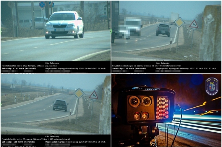 Száguldás Tompán – komoly büntetést kapott a sebességhatárt túllépő sofőr 