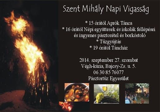 Szent Mihály Nap ingyenes pásztorétel -és borkóstolóval
