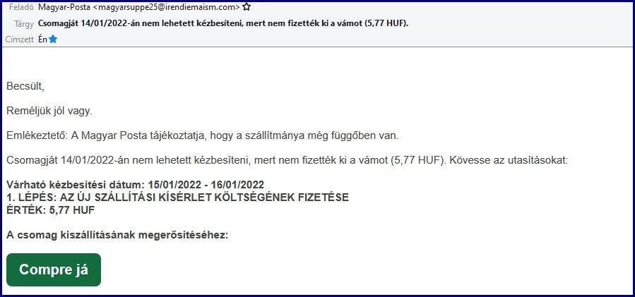 Halasiakat is meg akartak károsítani az online bűnözők