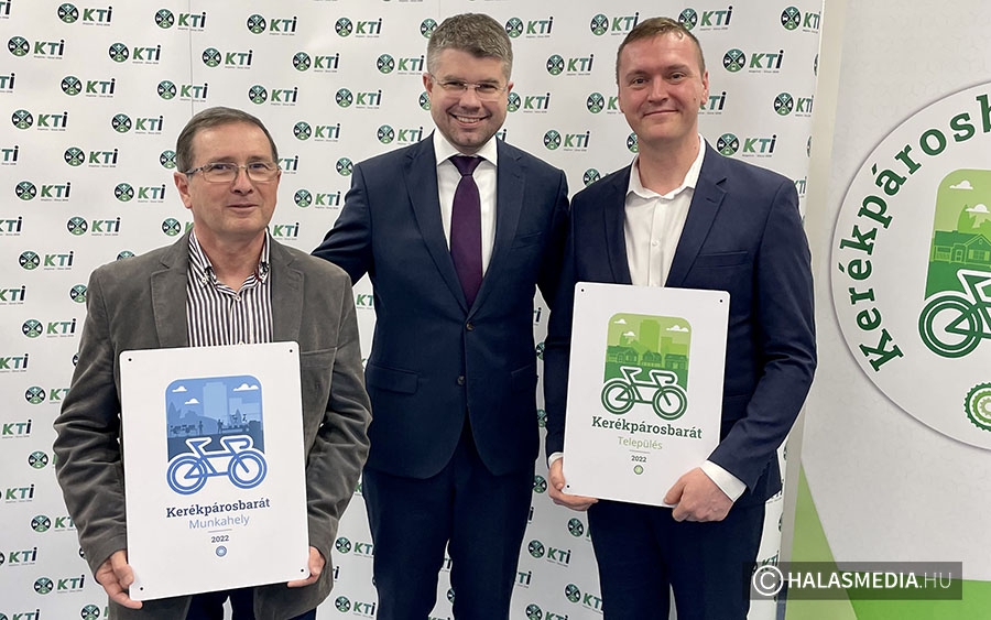  „Kerékpárosbarát Település”  Kiskunhalas, de munkahely is nyert elismerést