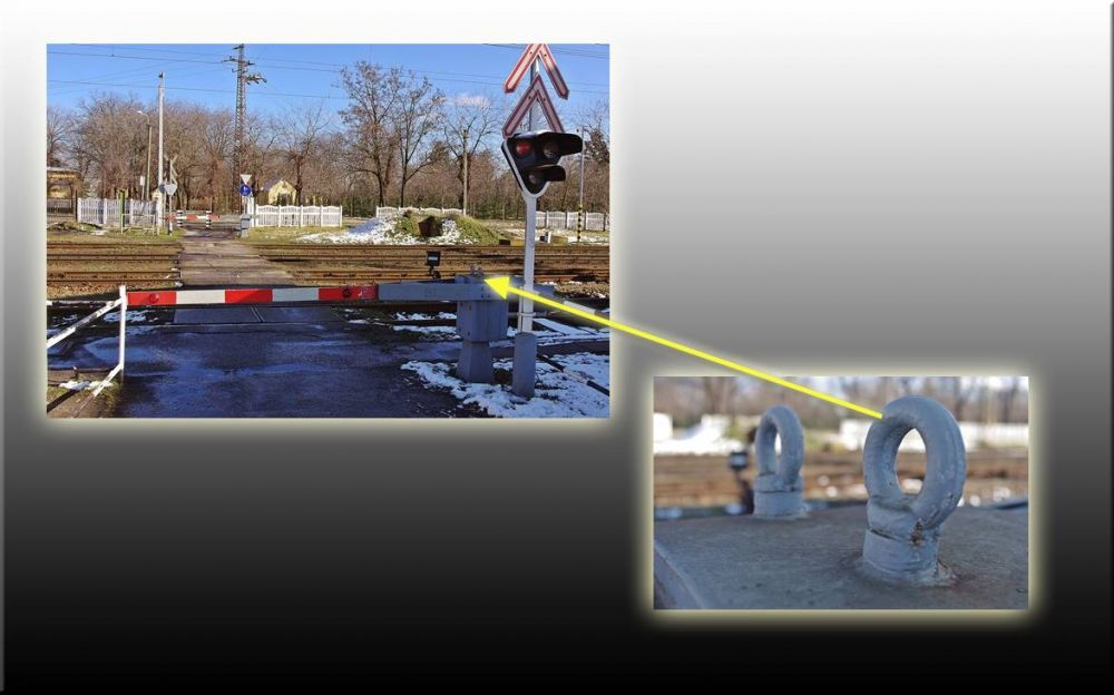 Rendőrök a sorompóknál