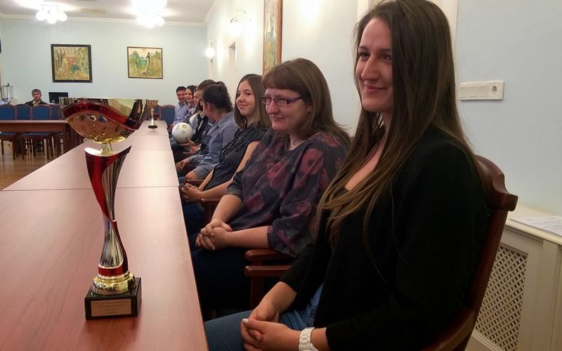 Bajnokokat köszöntöttek a városházán