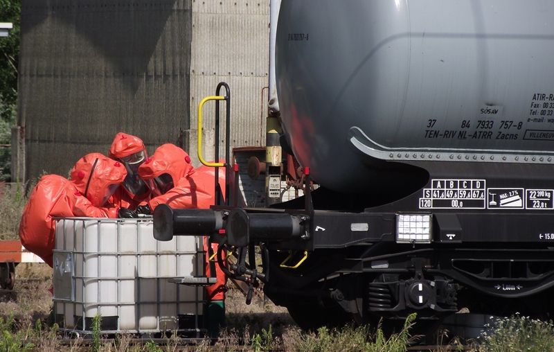 Sósav-baleset az állomáson (frissítve)