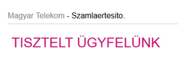 Ne klikkeljen a kamu Telekomos e-mailre!