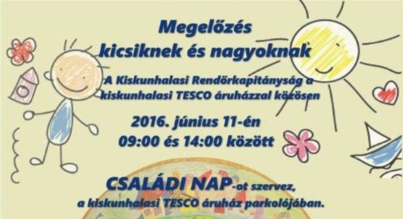 Családi napot szerveznek a rendőrök