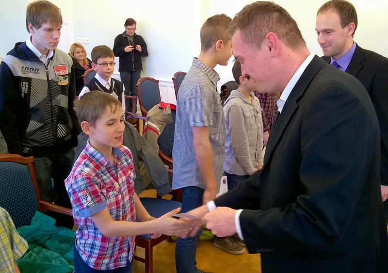 Tornászbajnokaink a városházán