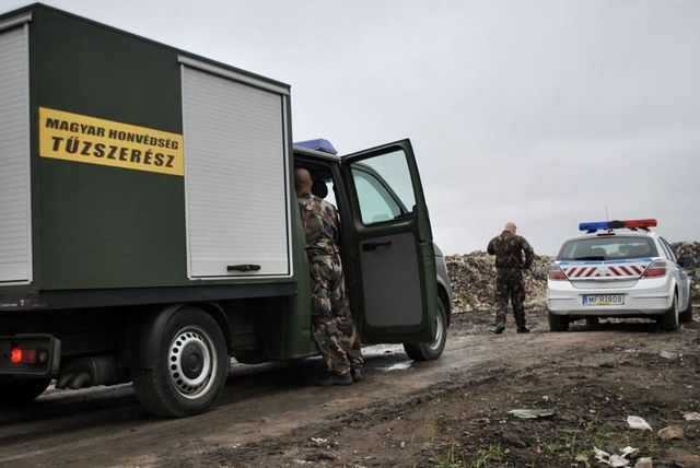 Tűzszerészek a hulladéklerakónál és a MÉH telepen