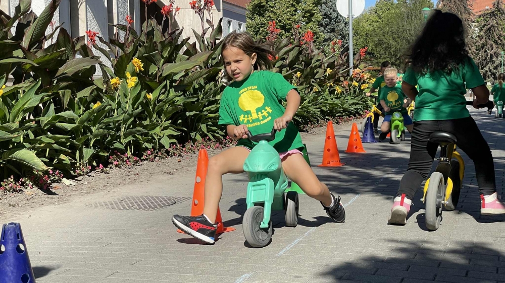 (►) A gyerekeké volt a főtér a halasi autómentes napon