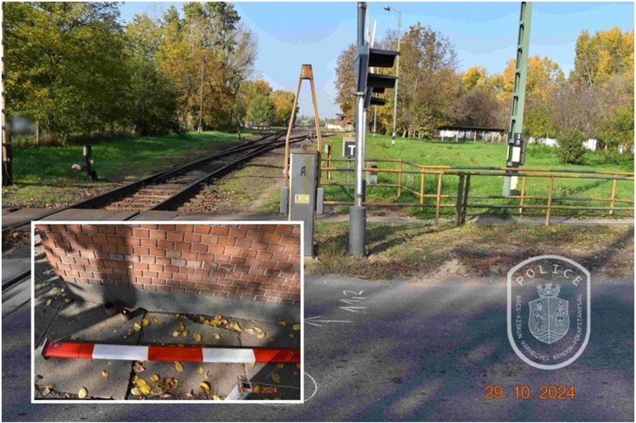 Sorompót tört a román kamionos